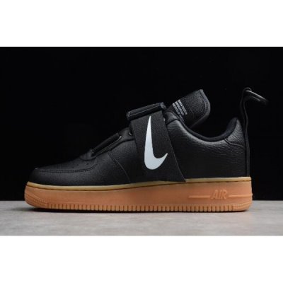 Nike Air Force 1 Utility Siyah / Kahverengi Kaykay Ayakkabı Türkiye - AVPSGFAL